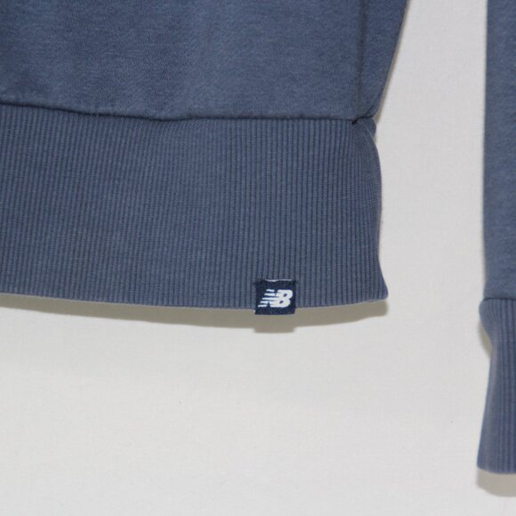 New Balance Women's Blue Grey Sweatshirt NB Logo Size Small - Picture 3 of 6